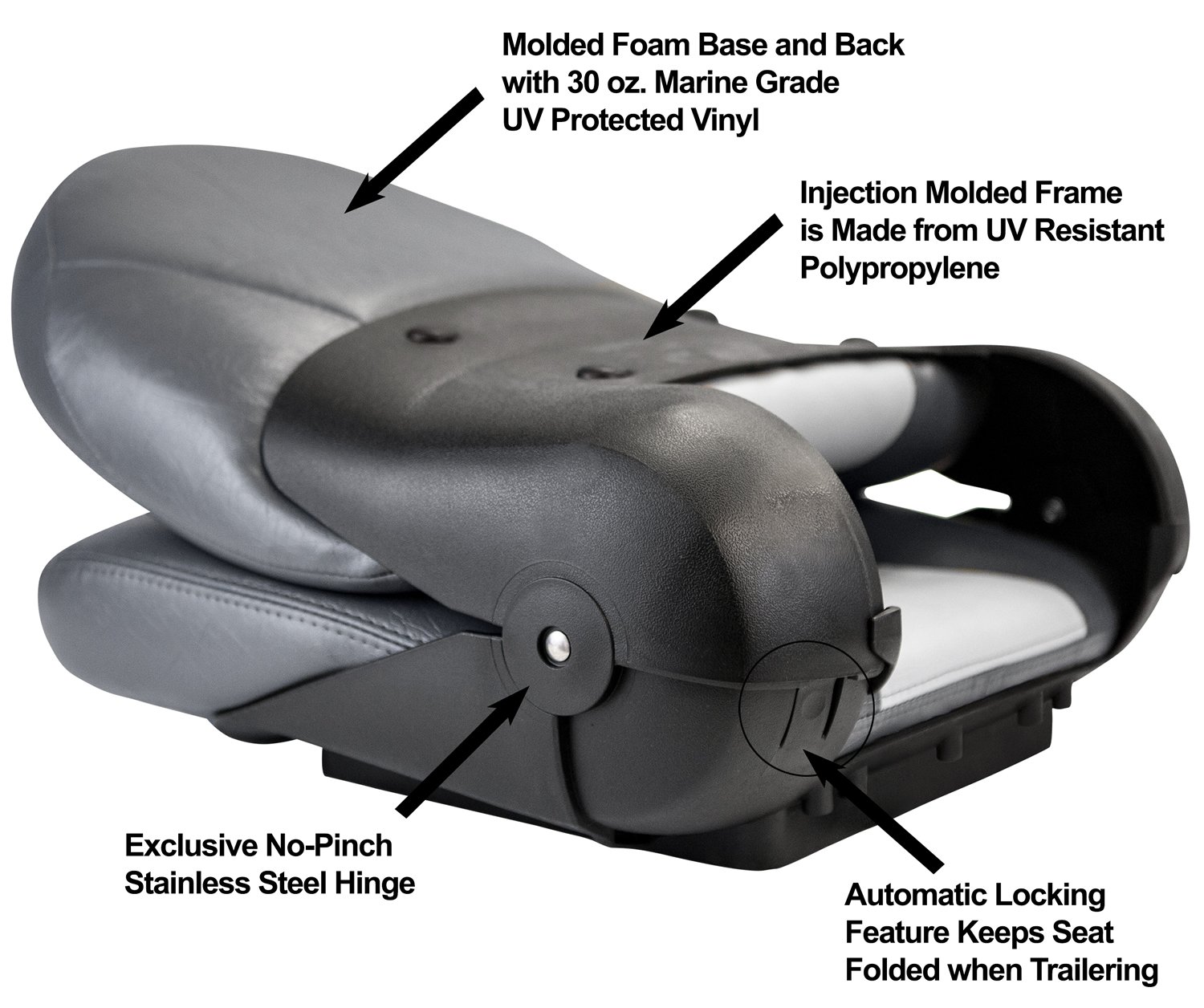 Tempress NaviStyle High Back Boat Seat - Comfortable & Durable Marine Chair for Fishing, Boating & Water Sports - Perfect for Pontoon, Deck & Offshore Boats