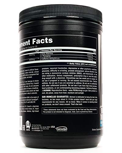 Animal Fury Supplement Ice Pop - Premium Energy Booster for Workouts & Fitness - Refreshing Pre-Workout Drink for Athletes & Gym Enthusiasts