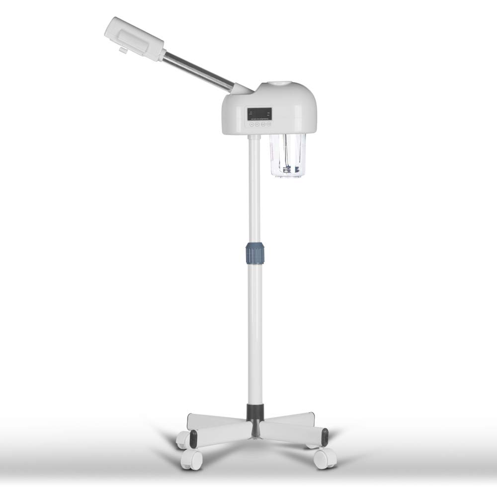 Professional Facial Steamer with Hot Mist - Portable Wheeled Ozone Nano Steamer for Estheticians, Salon & Home Spa | Deep Cleansing & Hydration for Glowing Skin