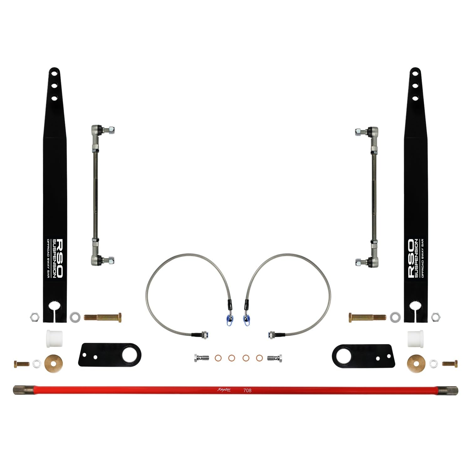 Adjustable Rear Sway Bar Kit for 2007-2018 Jeep Wrangler JK - Off-Road Performance Upgrade for Better Handling & Stability on Rough Terrain