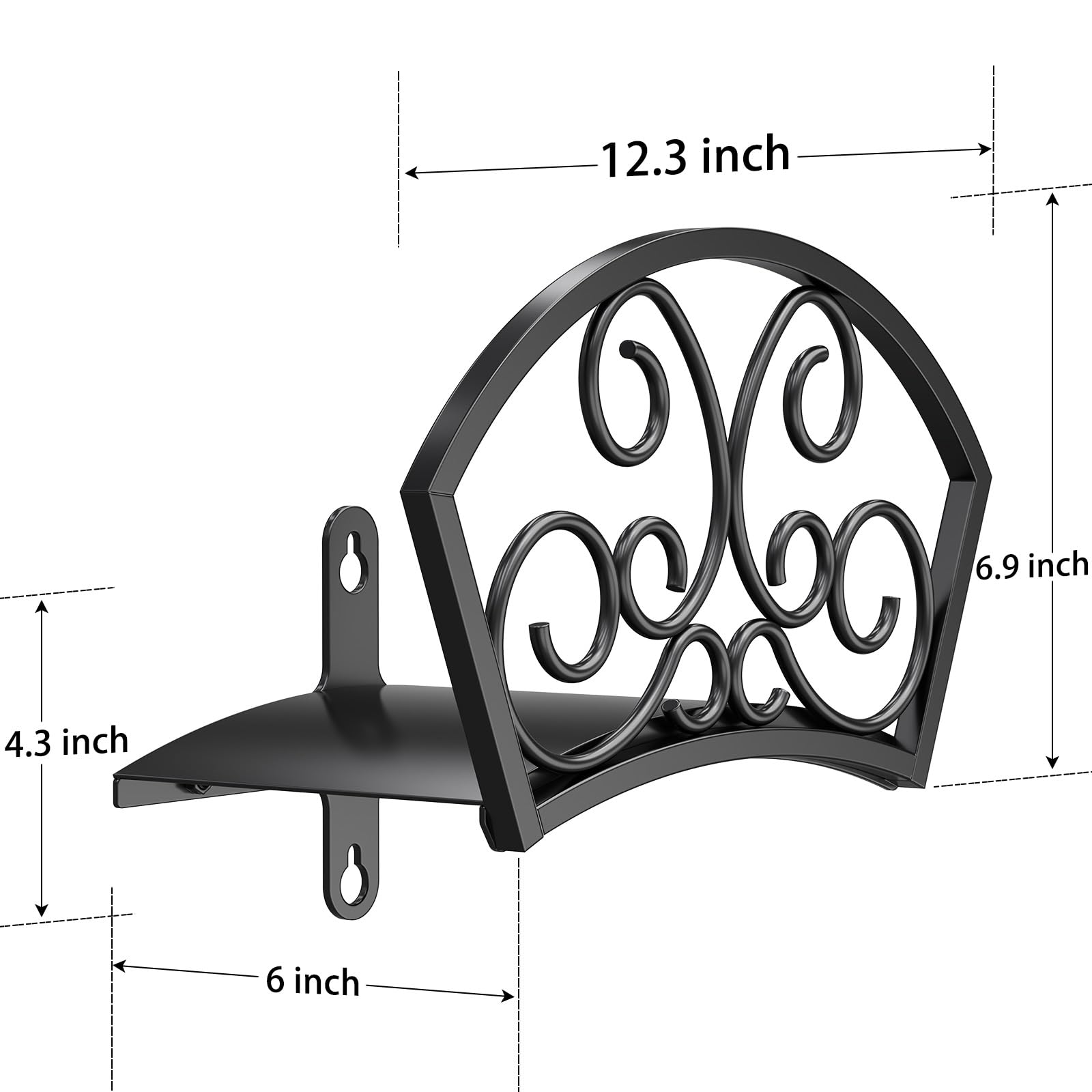 GOFORWILD Decorative Star Garden Hose Holder - Sturdy Wall Mount Hose Rack for 125-Feet 5/8-Inch Water Hose | Durable Gauge Steel Construction | Perfect for Lawn Care, Gardening & Outdoor Watering