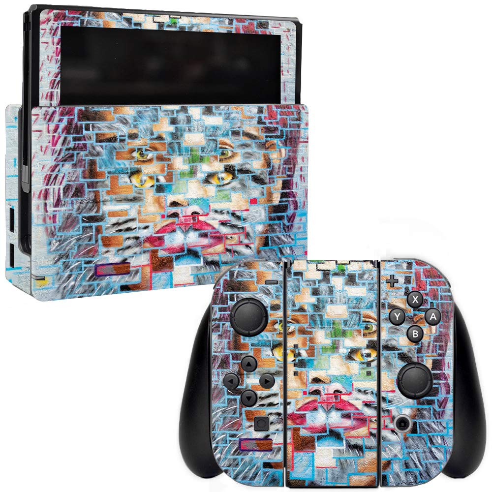 MightySkins Protective Vinyl Decal Wrap Cover for Nintendo Switch - Durable, Customizable Face Tiles | Easy to Apply & Remove | Made in USA | Perfect for Gaming, Travel & Personalization