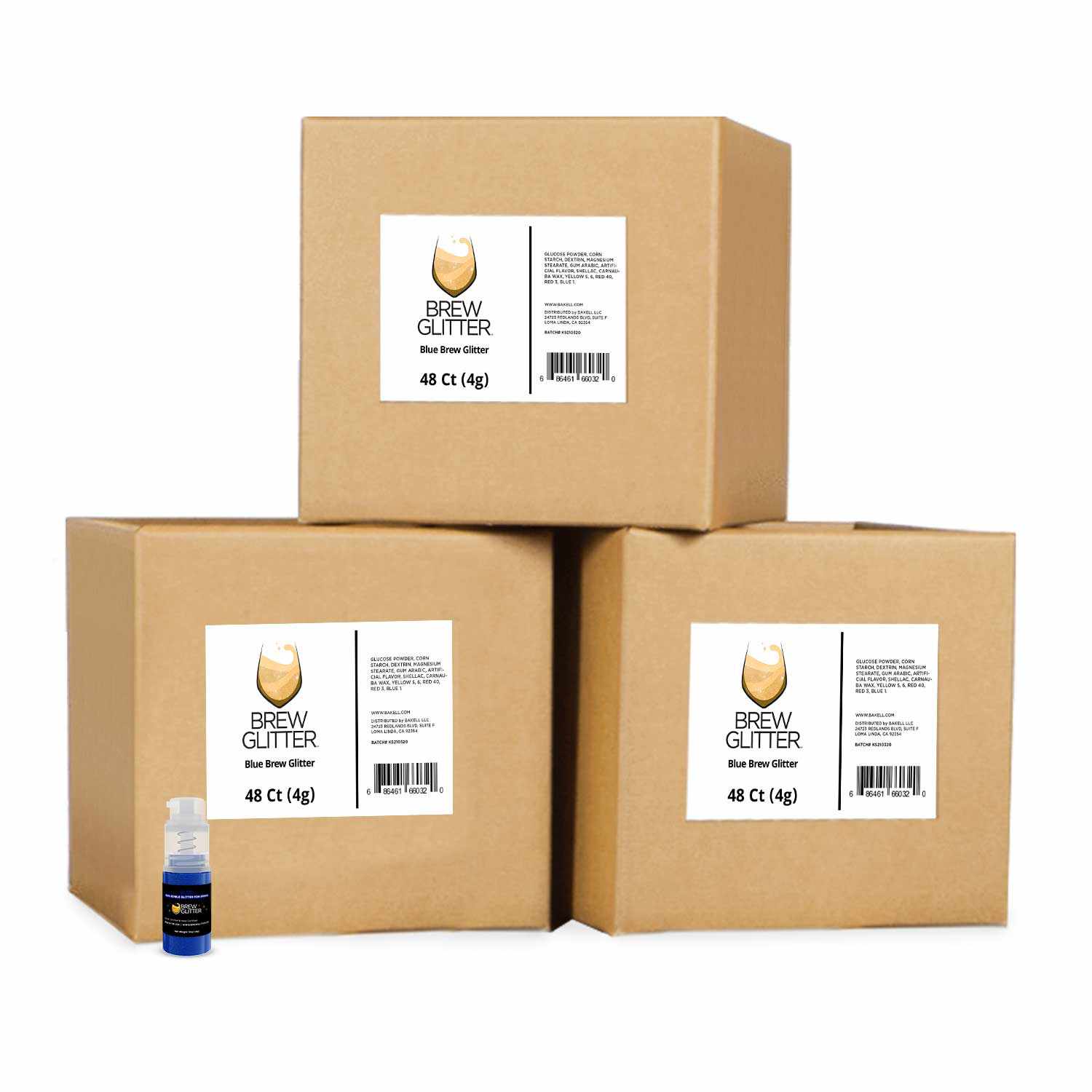 Wholesale Blue Beverage Glitter Mini Spray Pump - Edible Sparkle Drink Decor for Cocktails, Cakes & Party Drinks