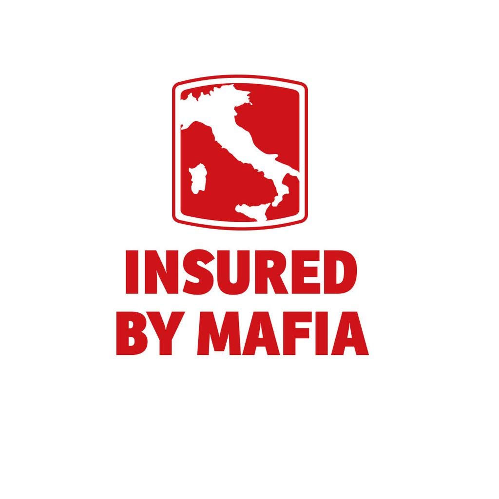 Premium Italian Mafia Car & Laptop Vinyl Sticker - Waterproof Decal for Laptops, Cars, Walls - Perfect for Gifts, Office Decor & Personal Style