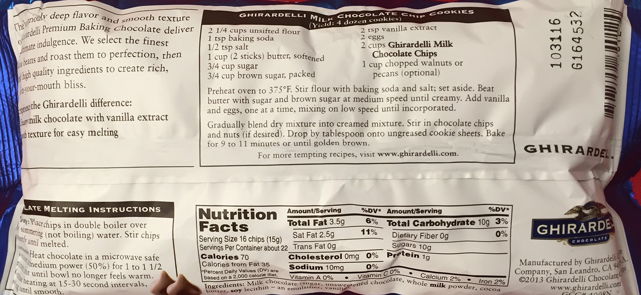 Ghirardelli Premium Baking Chocolate Chips Bundle - Semi-Sweet, Milk & White Chocolate Baking Chips (3-Pack) | Perfect for Cookies, Brownies & Dessert Recipes