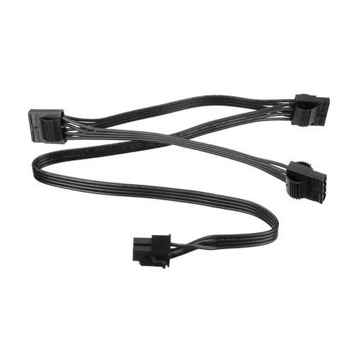 5V/12V 18AWG 6 Pin Male to 4 Pin Molex Female PCI-E Power Extension Cable for Graphics Card, PC Power Supply - Perfect for GPU Upgrades, Computer Builds, and Custom PC Wiring