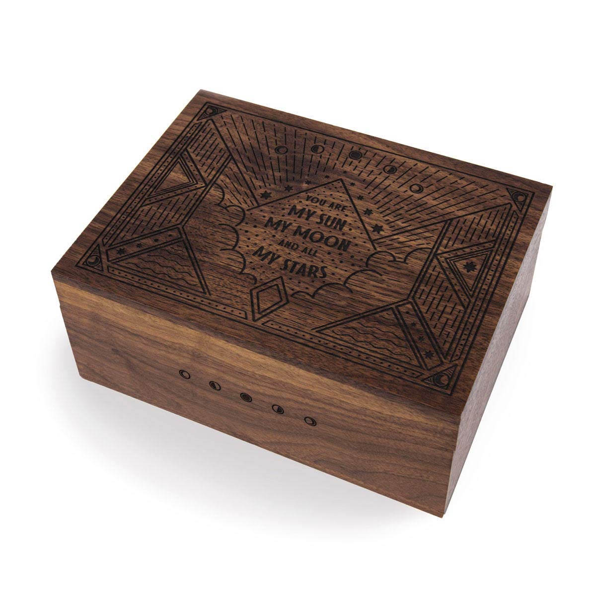 Personalized Sun Moon Stars E.E. Cummings Keepsake Box - Custom Engraved Gift for Anniversary, Wedding, Baby Shower & Memory Preservation | Perfect for Home Decor, Jewelry Storage & Sentimental Keepsakes