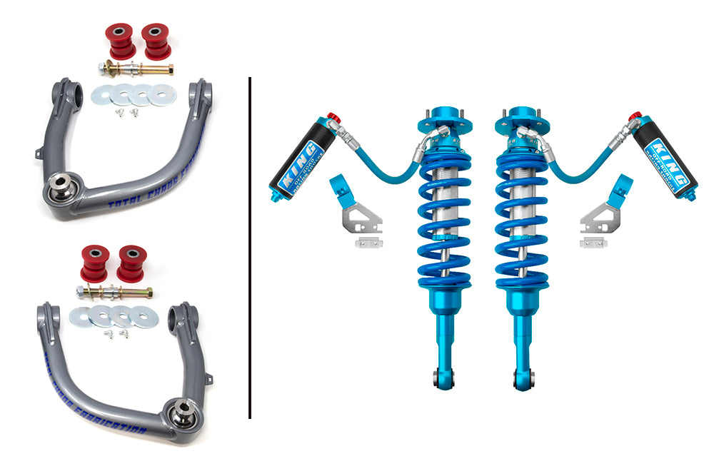 Total Chaos Fabrication 2-3 Inch Front Lift Kit with Adjustable King Coilover Shocks for 2024+ Toyota Land Cruiser 250 - Off-Road Suspension Upgrade for Enhanced Performance & Trail Adventures
