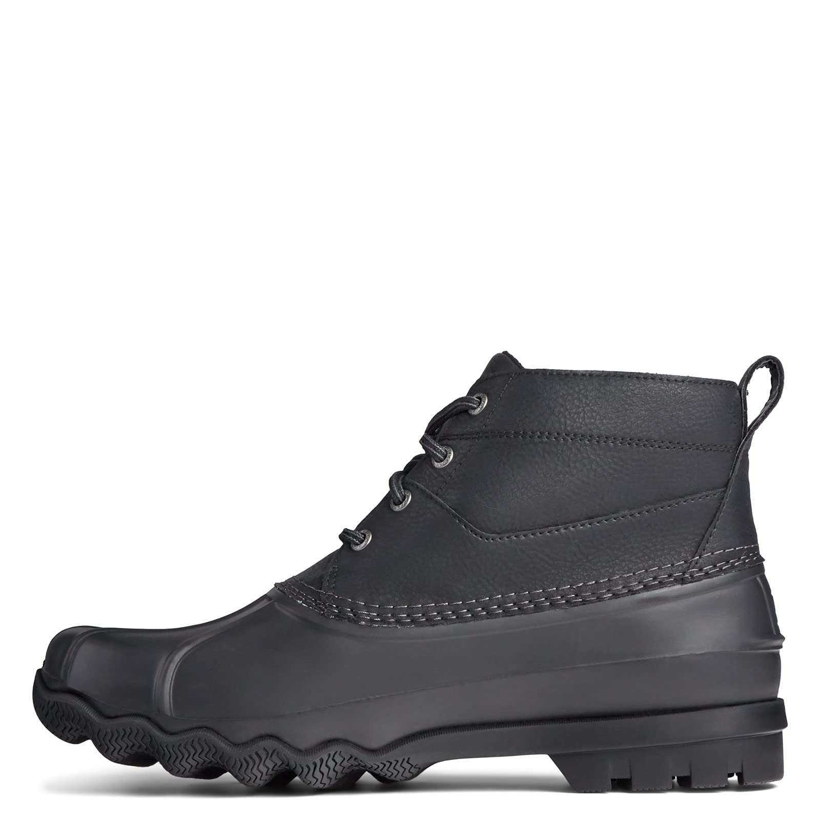 Sperry Men's Brewster Low Boot - Black/Black Size 9.5 M | Waterproof Leather Ankle Boots for Men | Perfect for Outdoor Hiking, Work & Casual Wear