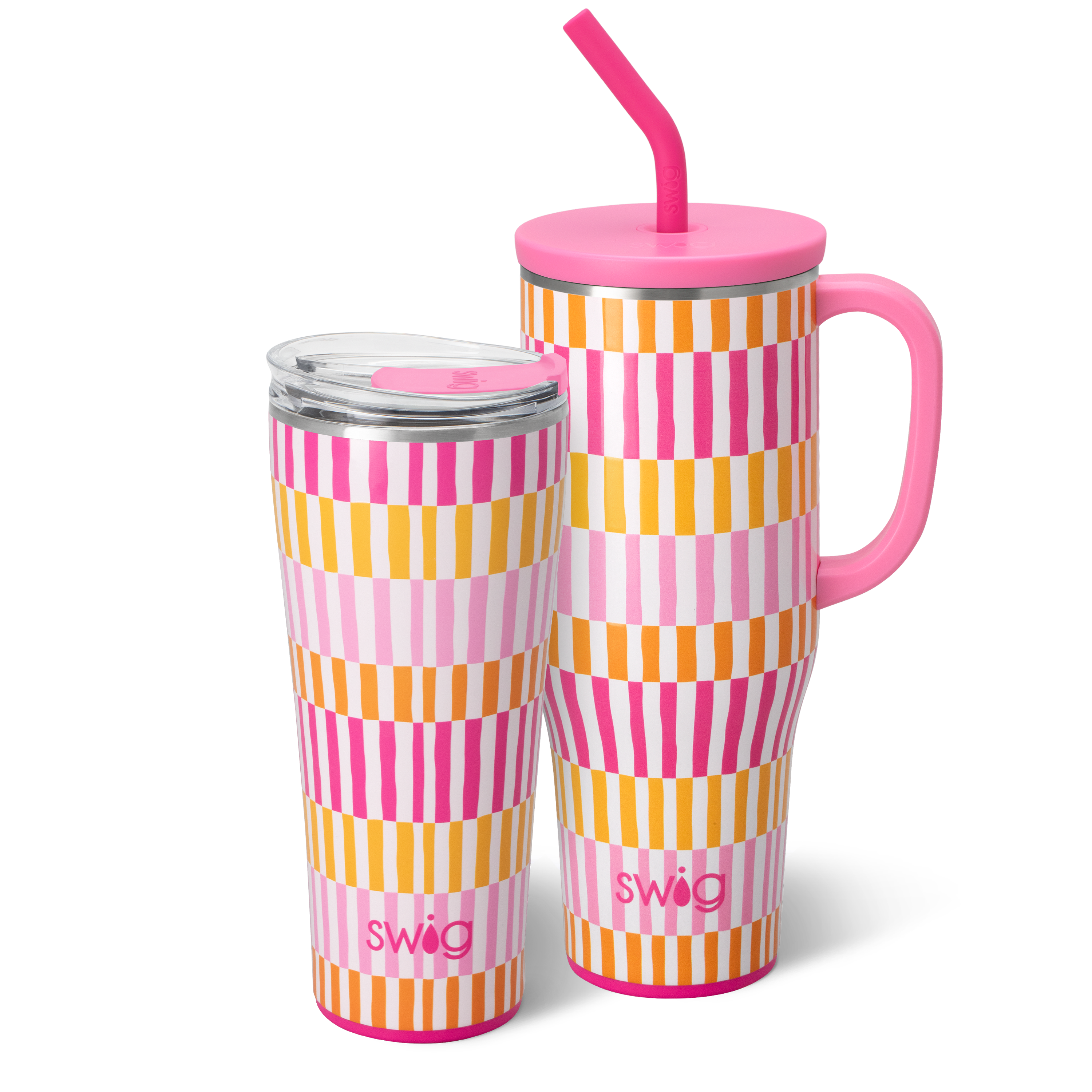 Sherbet Stripe Mega Set - 12-Piece Colorful Striped Dinnerware Set for Kids & Adults | Perfect for Birthday Parties, Picnics, and Family Gatherings