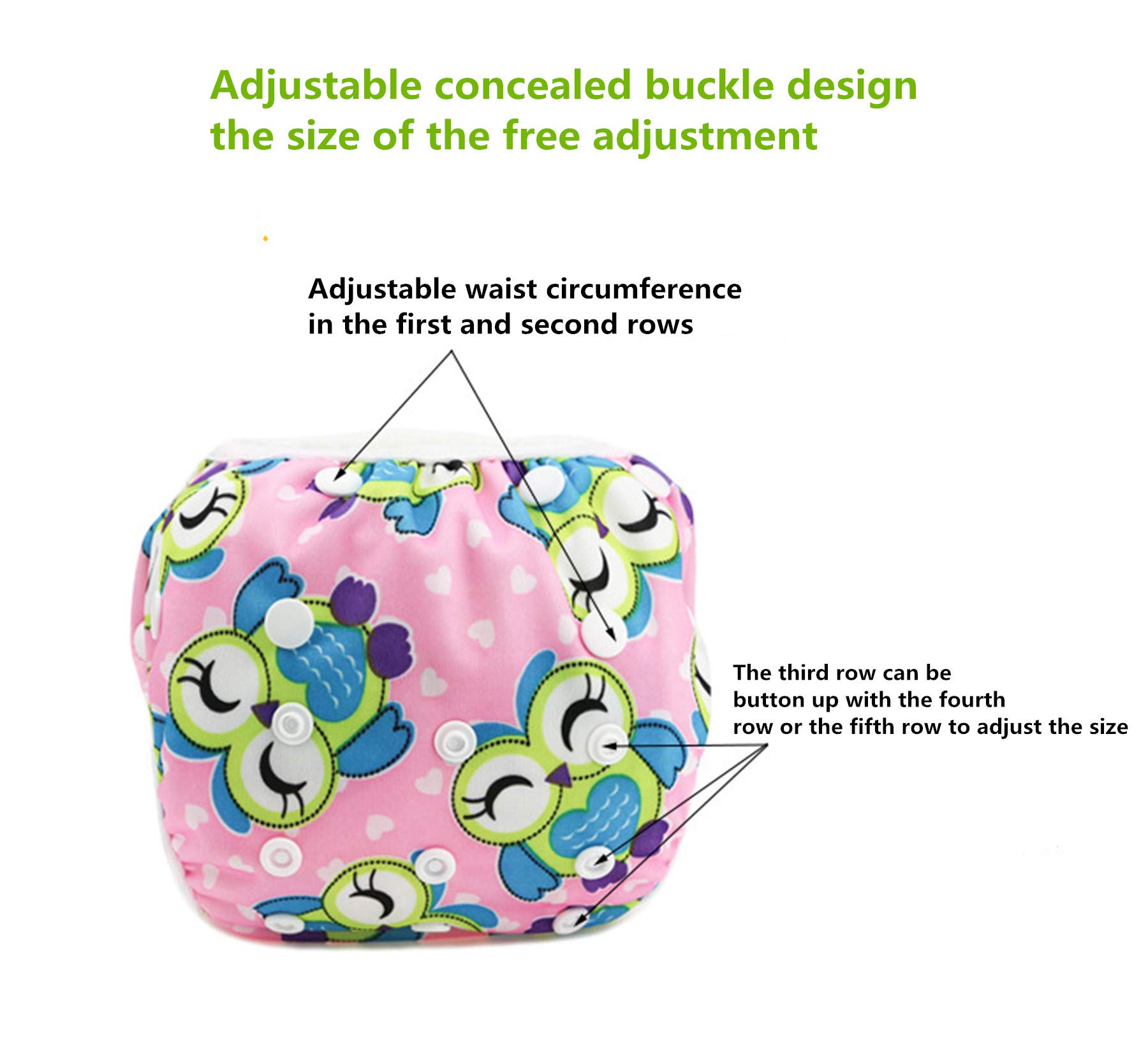Baby Reusable Swim Diaper Washable Pool Pants for Boys & Girls (10-40lbs) - Perfect for Swimming Lessons, Beach Days & Pool Parties