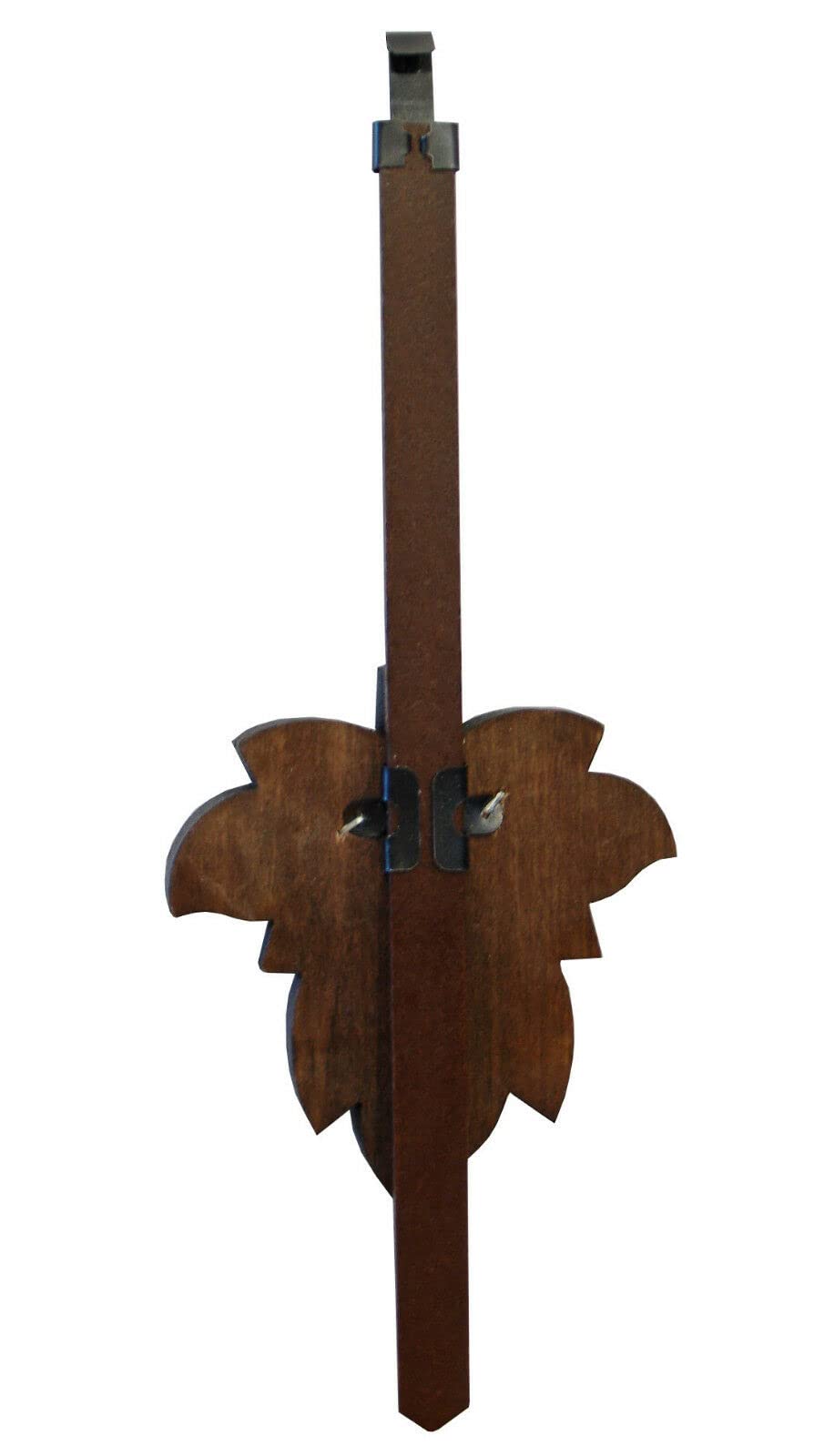 Authentic German Cuckoo Clock with Maple Leaf Pendulum - 2.5 Inch Wide Leaf for 1 Day or 8 Day Movements - Handcrafted in Germany - Perfect for Home Decor, Wall Clock, and Gift Giving