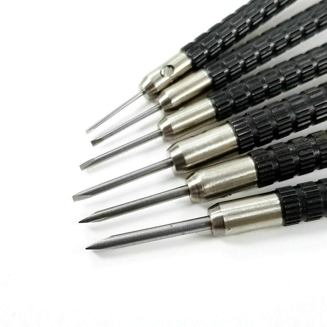 Professional Watchmaker Screwdriver Kit - 9-Piece Flat Head Slotted Set for Watch Repair, Jewelry & Eyeglass Adjustment - Precision Tools for Watchmakers, Jewelers & DIY Enthusiasts - Perfect for Watch Battery Replacement, Bracelet Sizing & Eyewear Maintenance (Made in Korea)
