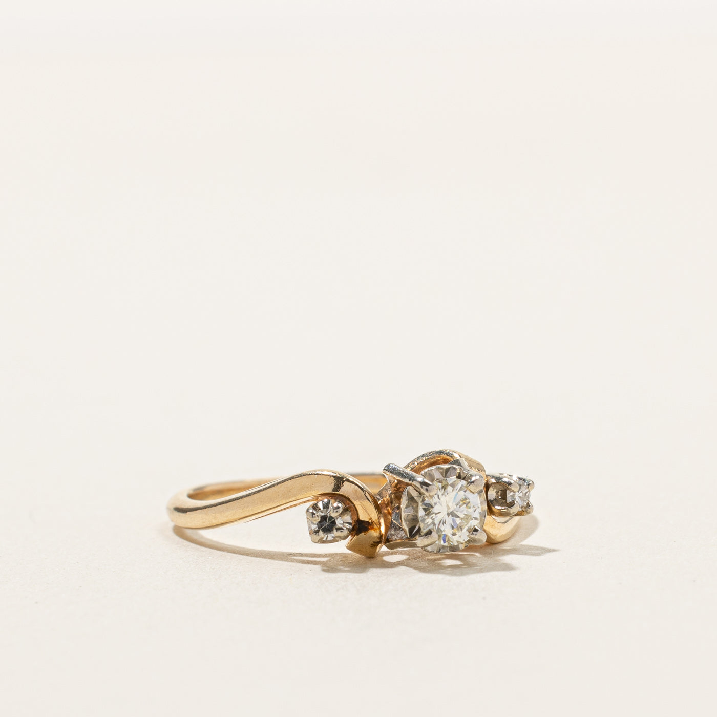 0.19ctw Three Stone Illusion Set Diamond Ring - Size 7 | Elegant Engagement, Wedding, Anniversary Gift for Her | Perfect for Proposals, Bridal Jewelry & Special Occasions