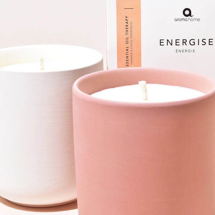 Energizing Aromatherapy Candle - Orange & Ginger Scent, 280g for Home Relaxation, Yoga & Stress Relief