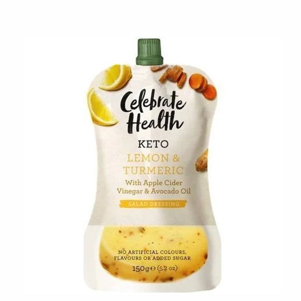 Organic Lemon Turmeric Keto Dressing - Sugar-Free, Low Carb Salad Dressing for Weight Loss & Gut Health | Perfect for Keto Diet, Meal Prep & Healthy Lifestyle
