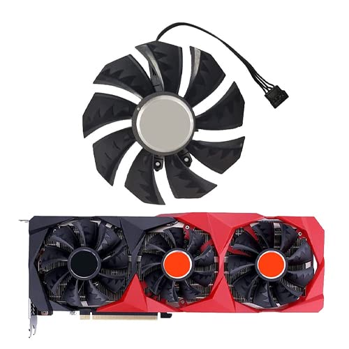 75MM & 85MM GPU Cooling Fan Replacement for Colorful GeForce RTX 3060/3060Ti/3070/3080/3080Ti/3090 - High Performance Video Card Cooler Fan (Fan-A) - Perfect for Gaming PCs & Cryptocurrency Mining Rigs