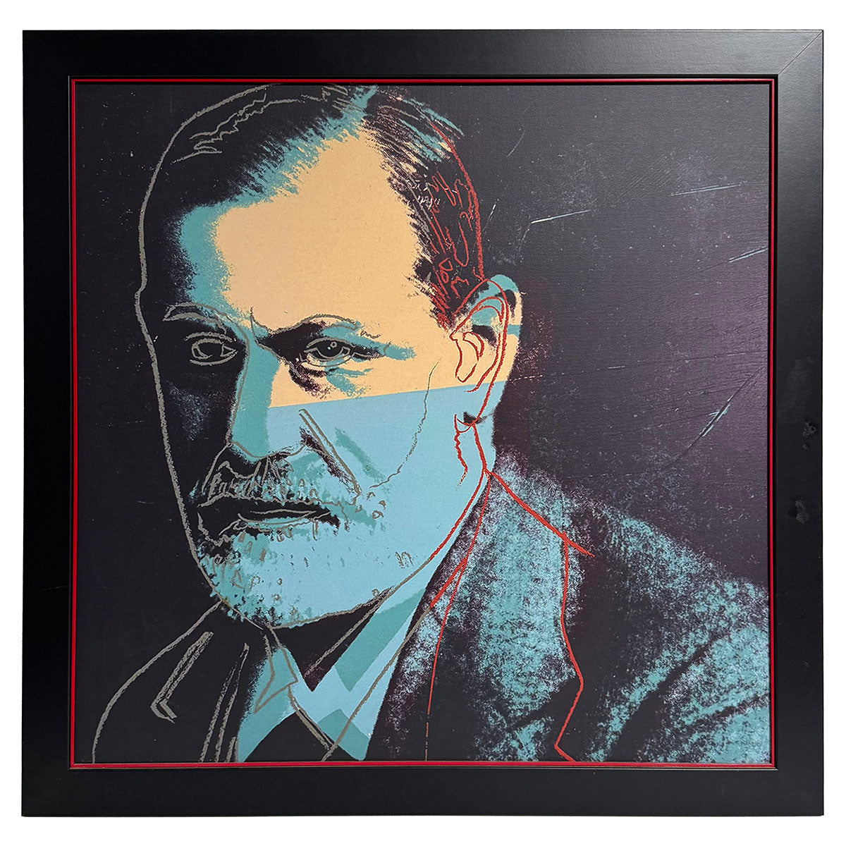 Authentic Sigmund Freud Reproduction Giclee Painting on Canvas - Premium Wall Art Decor for Psychology Offices, Study Rooms & Home Libraries