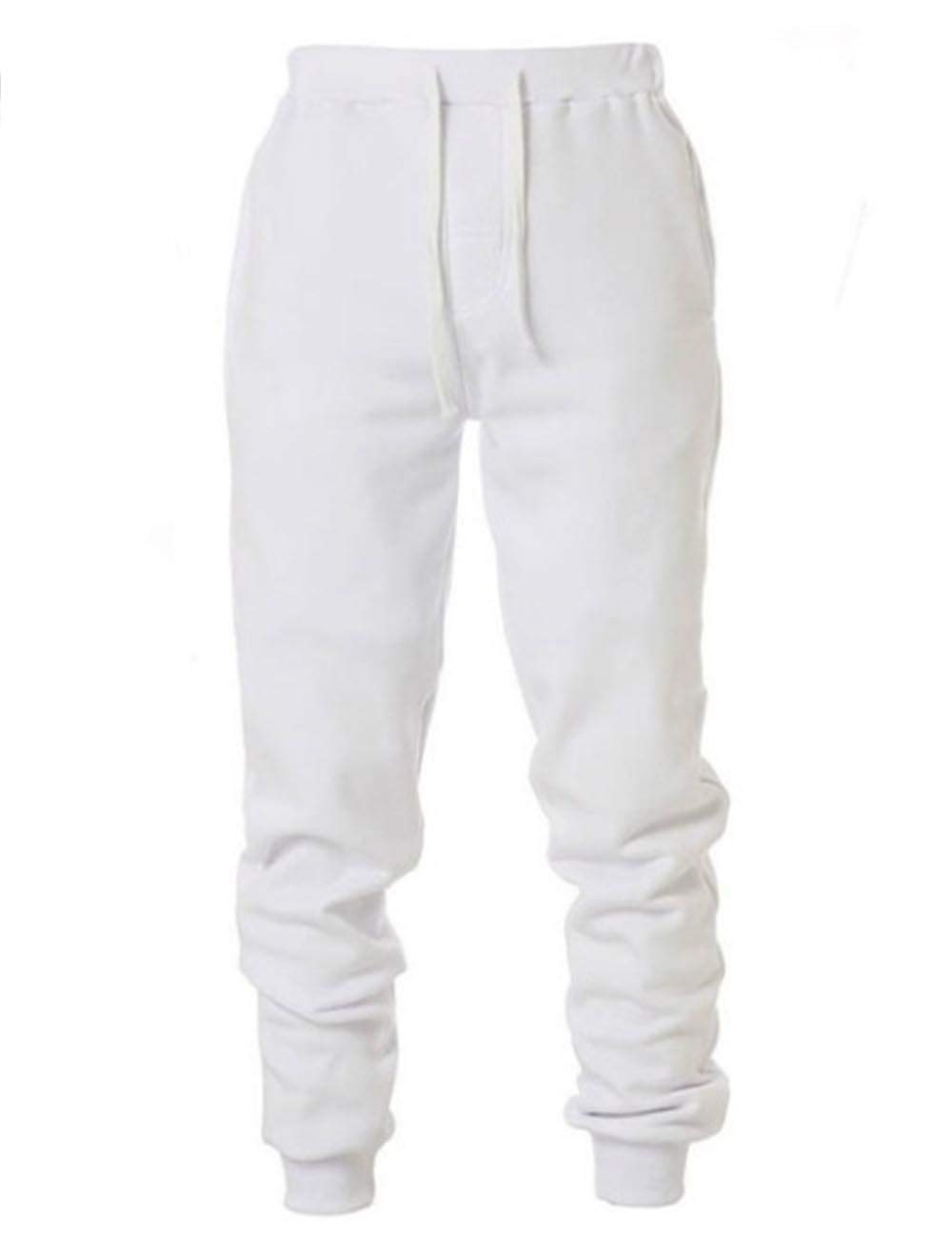 ECDAHICC Men's Joggers - Workout Running Pants with Drawstring, Casual Cargo Sports Sweatpants for Gym, Lounge & Outdoor Activities | Comfortable Long Trousers