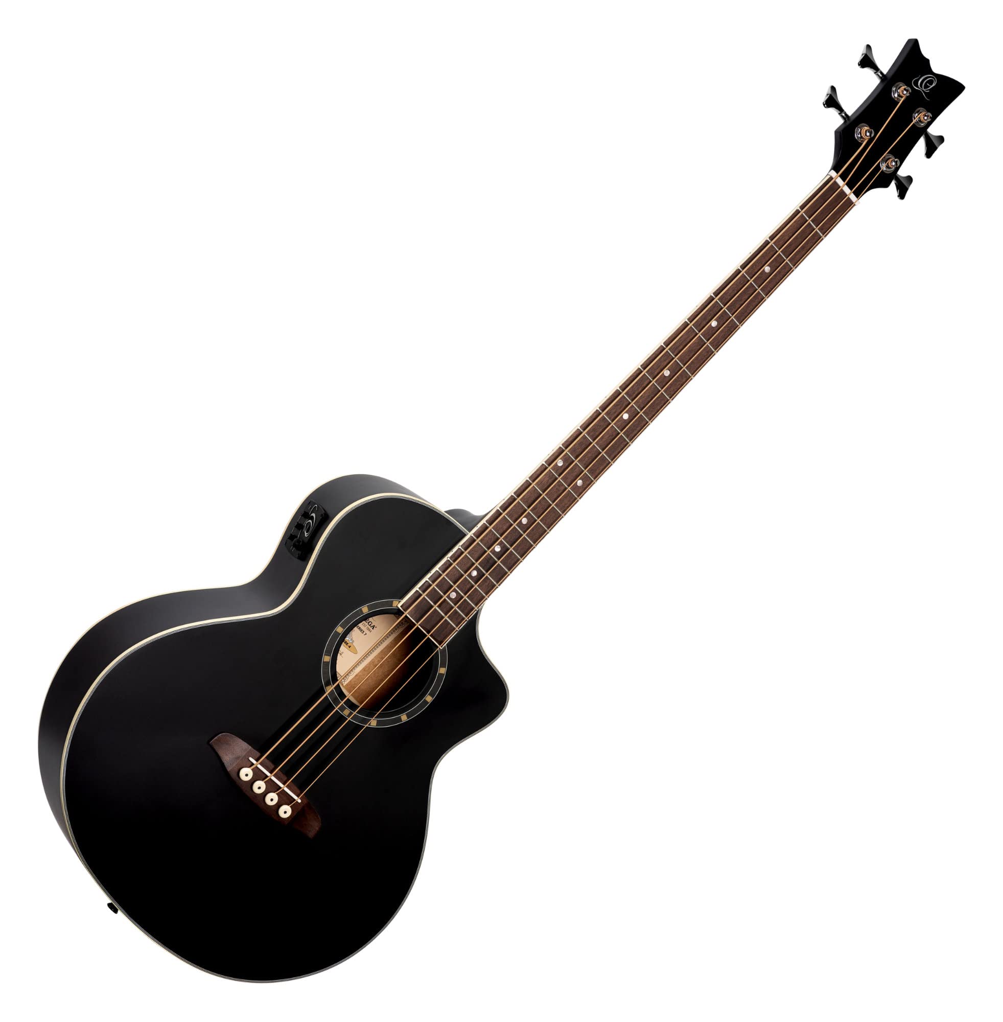 Ortega 4-String Acoustic Bass Guitar - Professional Quality for Beginners & Musicians | Perfect for Live Performances, Studio Recording & Practice Sessions