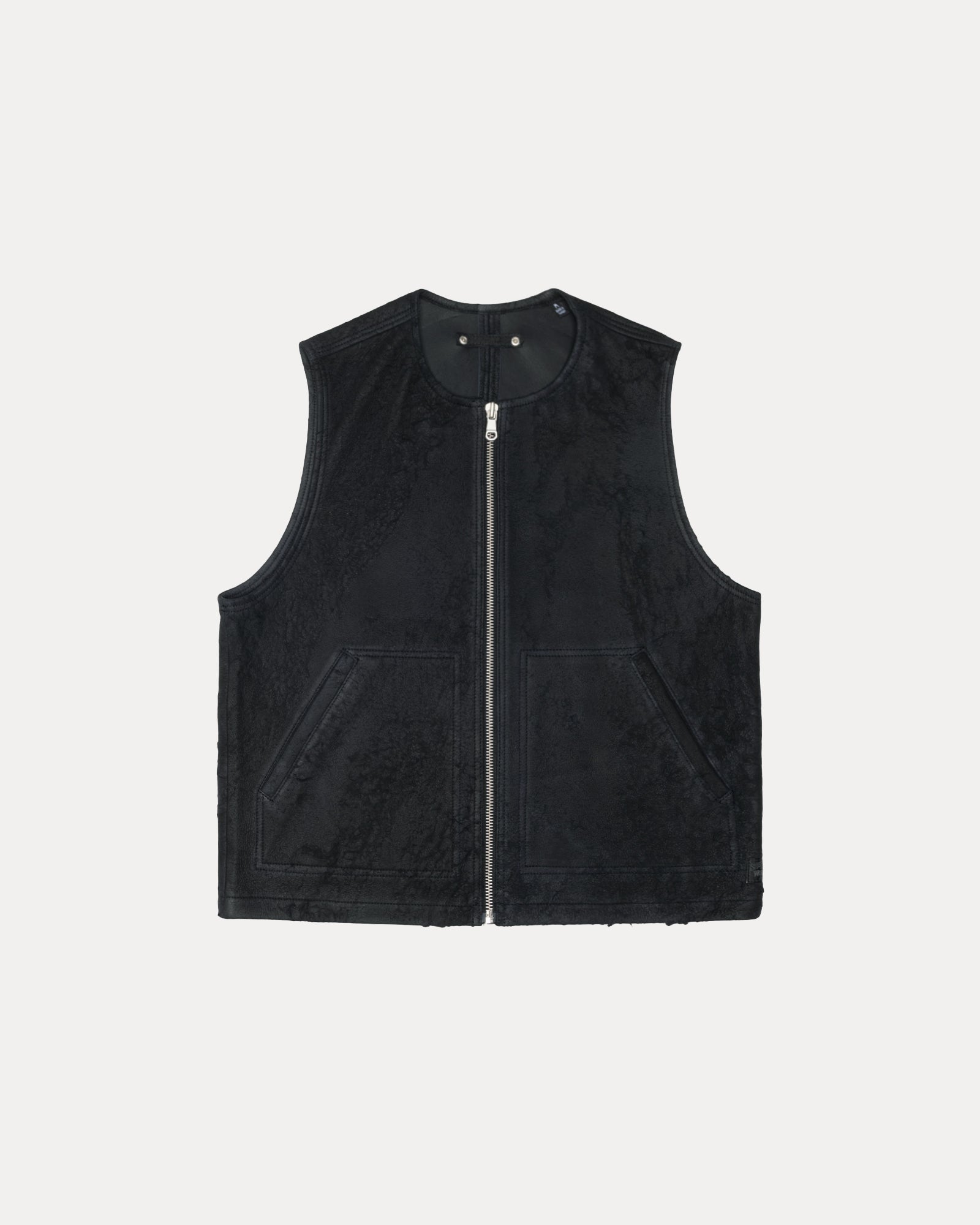 115871 Black Welder's Vest - Durable & Comfortable for Metalworking, Construction & DIY Projects