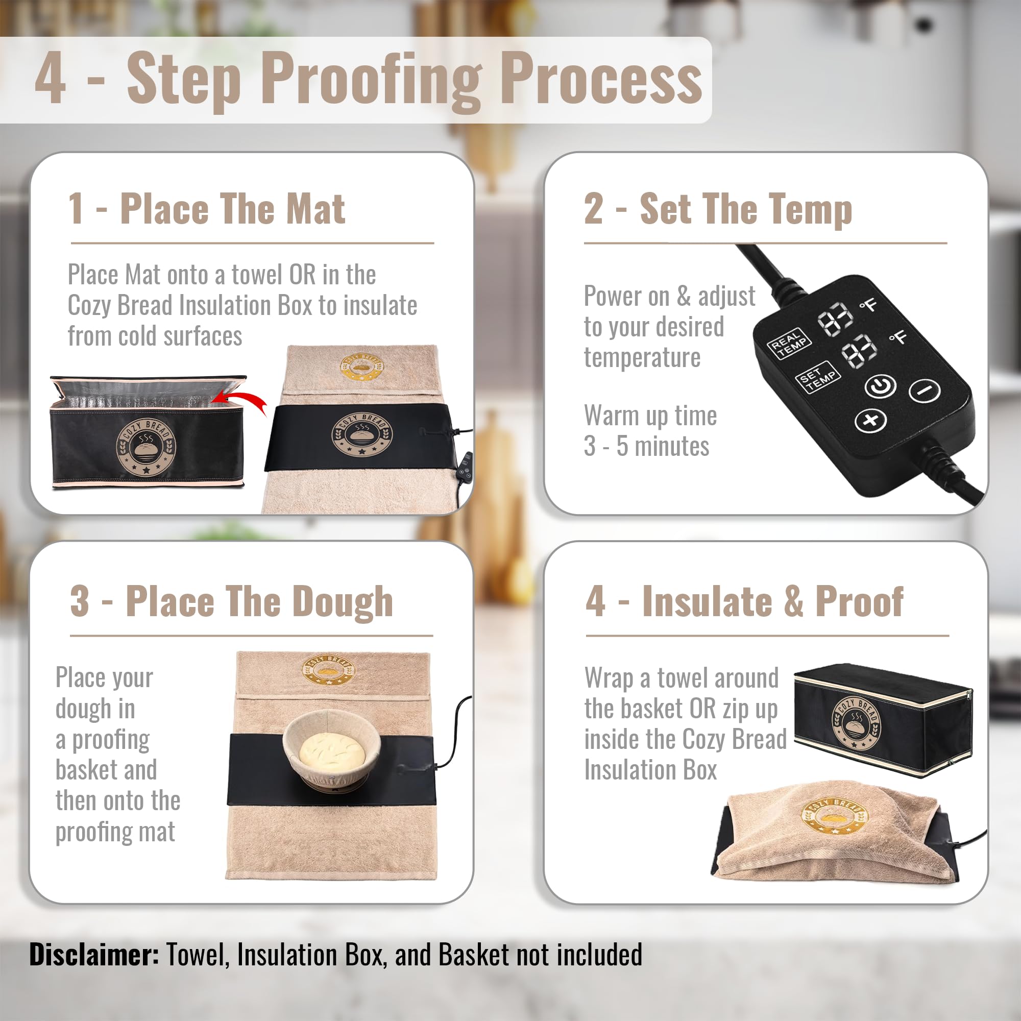 Cozy Bread® Sourdough Proofing Mat - 10