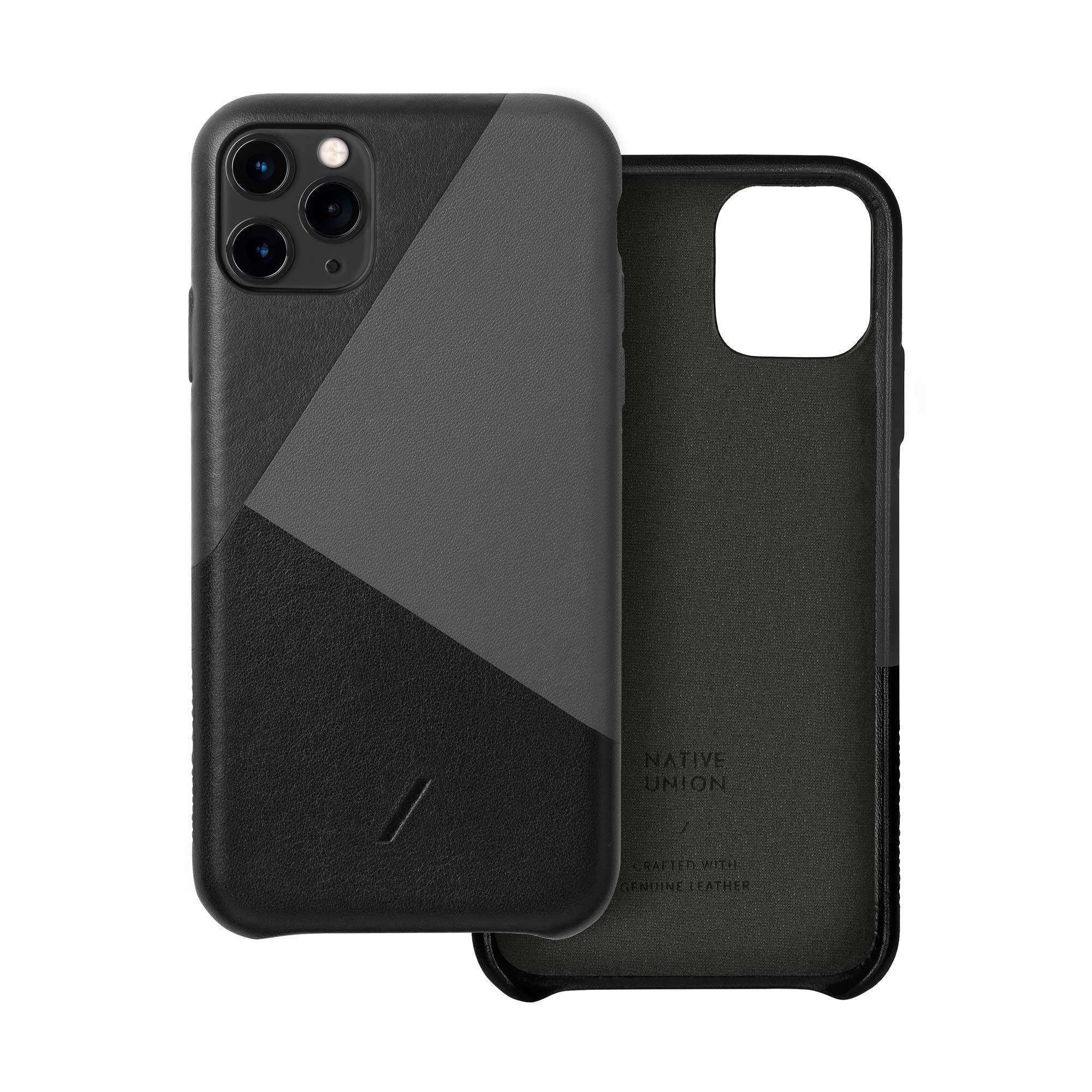Native Union Wireless Charging Bundle for iPhone 11 Pro Max - Includes Clic Marquetry Case & Marquetry Dock Charging Pad | Qi-Certified Fast Wireless Charger for iPhone & Android Devices | Perfect for Home, Office & Travel Use