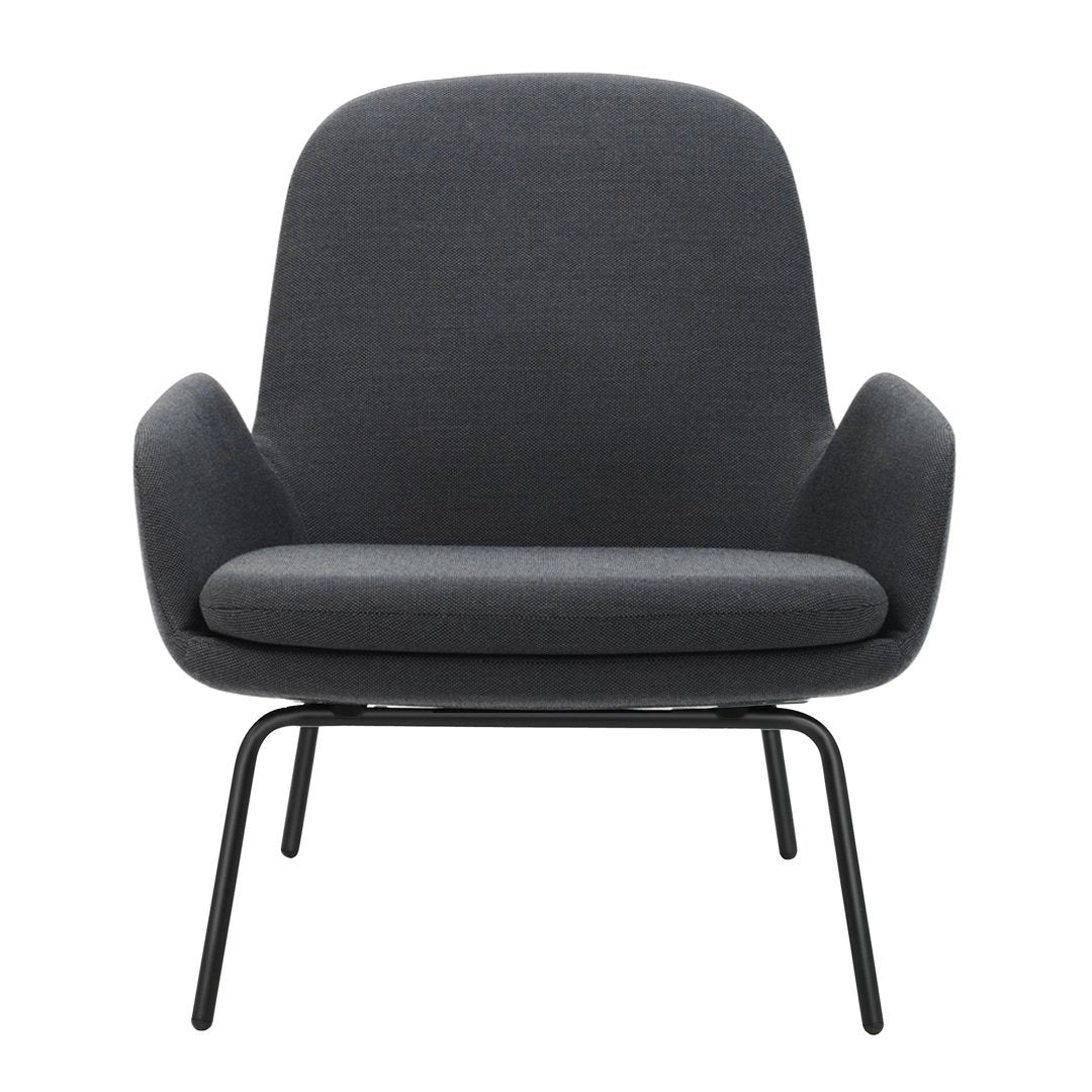 Modern Era Lounge Chair - Low Profile Mid Century Design for Living Room, Bedroom & Office - Comfortable Relaxing Armchair with Wooden Legs