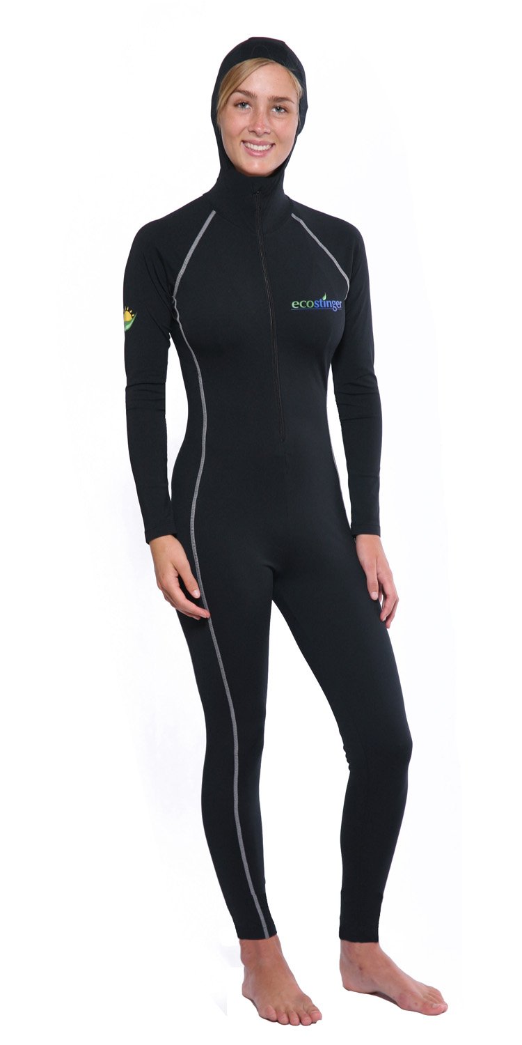 EcoStinger® Women's UPF50+ Sun Protection Full Body Coverup Hooded Stinger Suit - Beach, Swimming, Surfing & Outdoor Activities