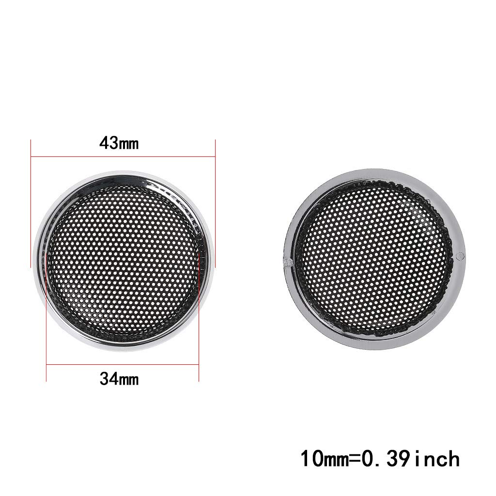 Xuniu 2-Pack Mini Speaker Covers - Tweeter Grill Mesh Protective Grid for Audio Speakers | Perfect for Home Theater, Car Audio & Studio Monitor Protection