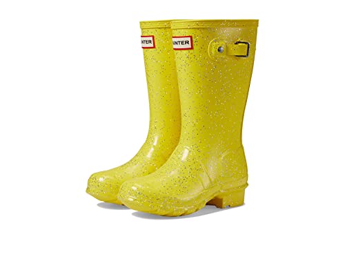 Hunter Original Giant Glitter Wellington Boots for Kids - Waterproof Rain Boots for Boys & Girls - Fun Shiny Outdoor Play Shoes for Puddles, Gardening & Farm Adventures