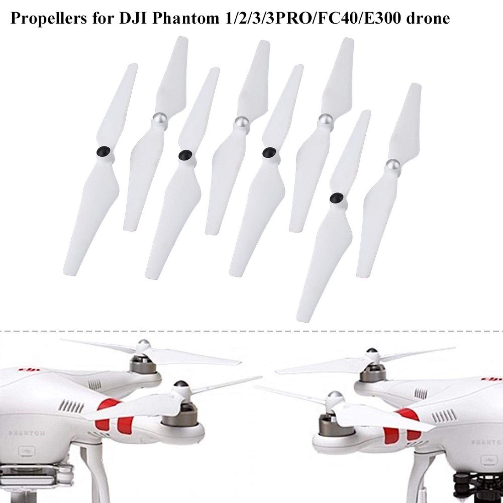 **8PCS Self-Locking RC Drone Propellers CW/CCW - Compatible with Phantom 2/3 Quadcopter - Durable Replacement Blades for Aerial Photography & FPV Racing**