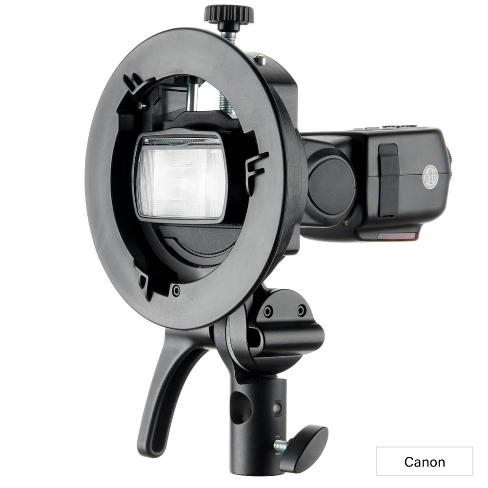 Canon V860III TTL Speedlite Flash with S-Type Smart Bracket - Professional Photography Lighting for Portraits, Weddings & Events