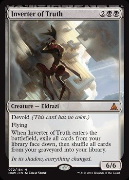 Magic The Gathering - Inverter of Truth (072/184) - Oath of The Gatewatch - Foil Trading Card - MTG Collectible Card Game for Deck Building & Strategy Battles - Perfect for Tournaments & Casual Play