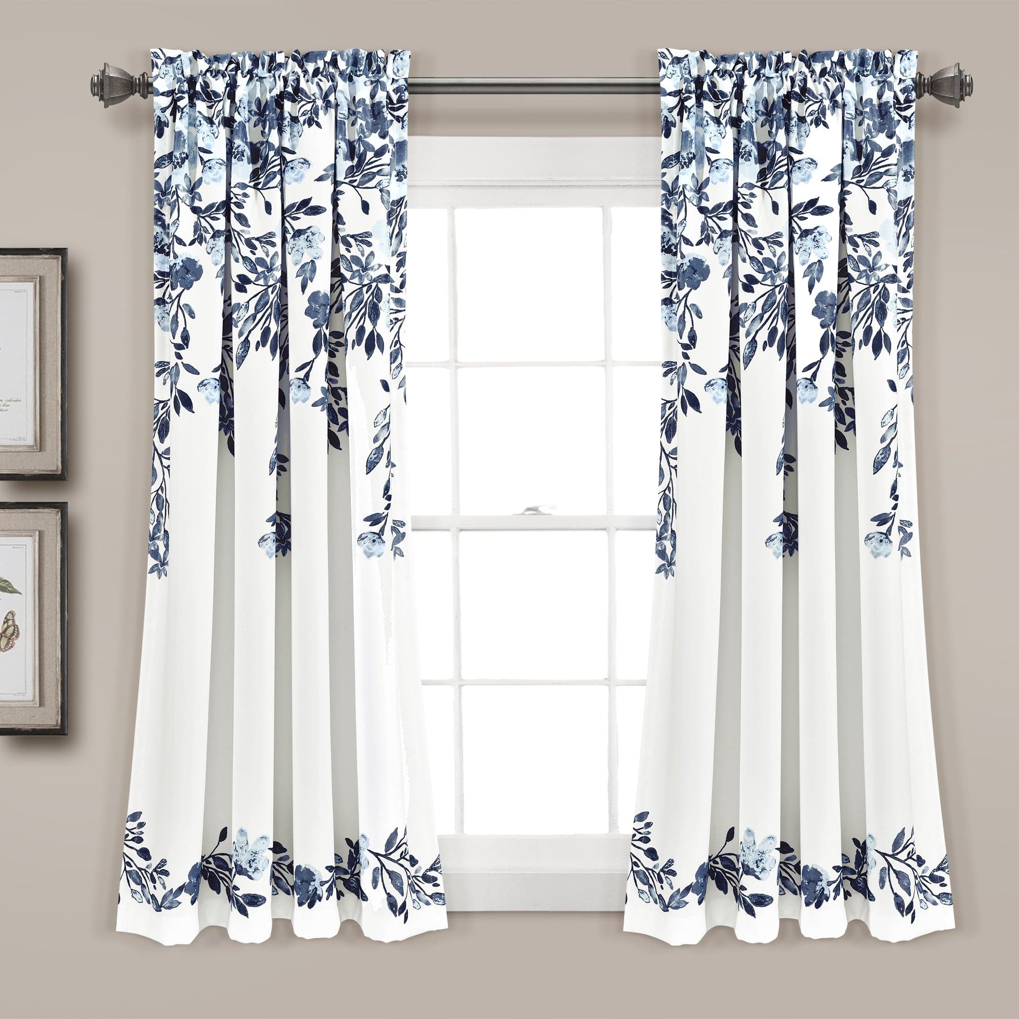 Tanisha Light Filtering Window Curtain Panel Set - Soft Sheer Drapes for Living Room & Bedroom - Blackout Privacy & UV Protection - 84 Inch Length (2 Panels)
