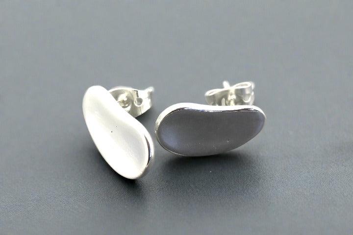 Pebble Stud Earrings - Sterling Silver 925 Hypoallergenic Jewelry for Women, Trendy Minimalist Accessories for Everyday Wear & Special Occasions