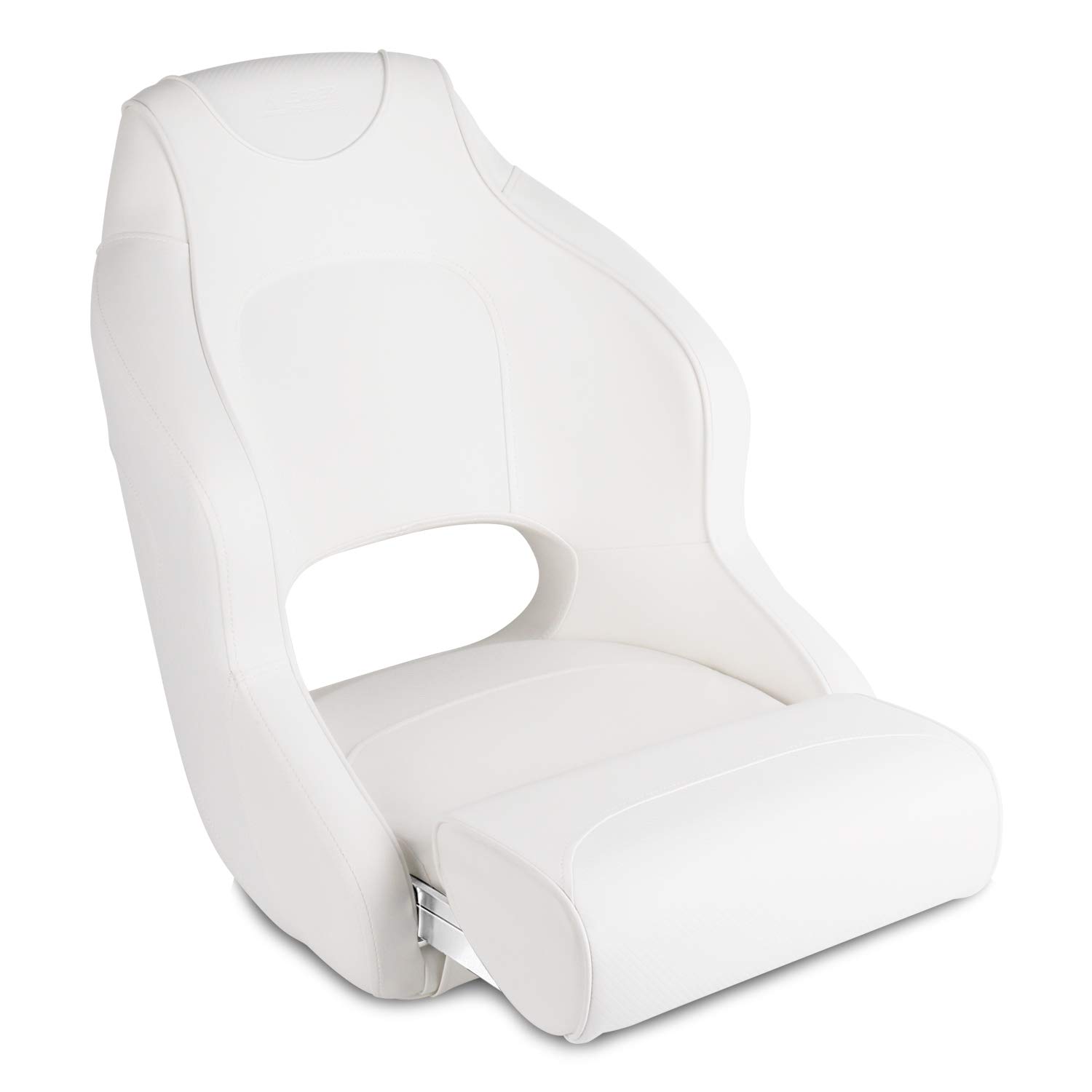 Premium Two-Tone Captain's Bucket Boat Seat with Flip-Up Design - Durable & Comfortable for Fishing, Yachting, and Marine Boating Adventures