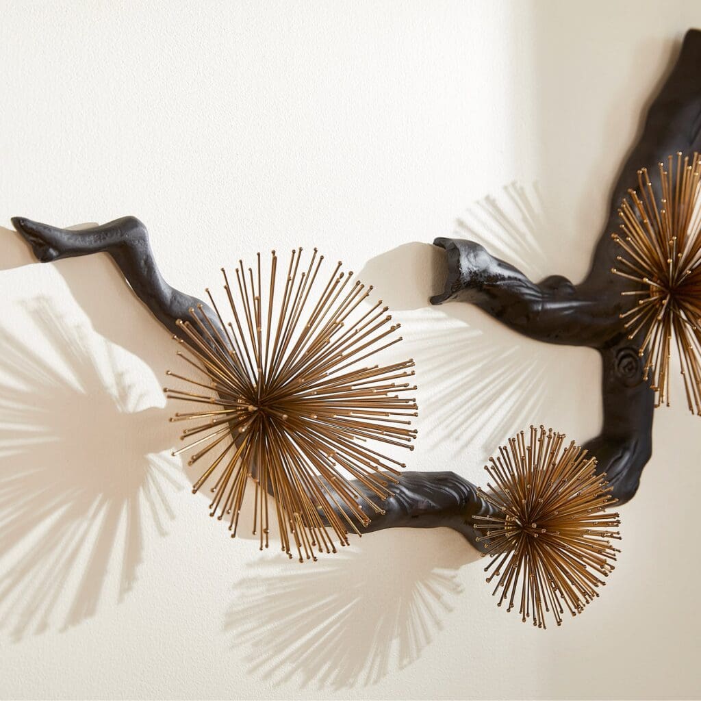 Cyan Design 11435 Ichiyo Wall Decor - Black with Gold Accents, Medium Size - Perfect for Living Room, Bedroom & Office Decor
