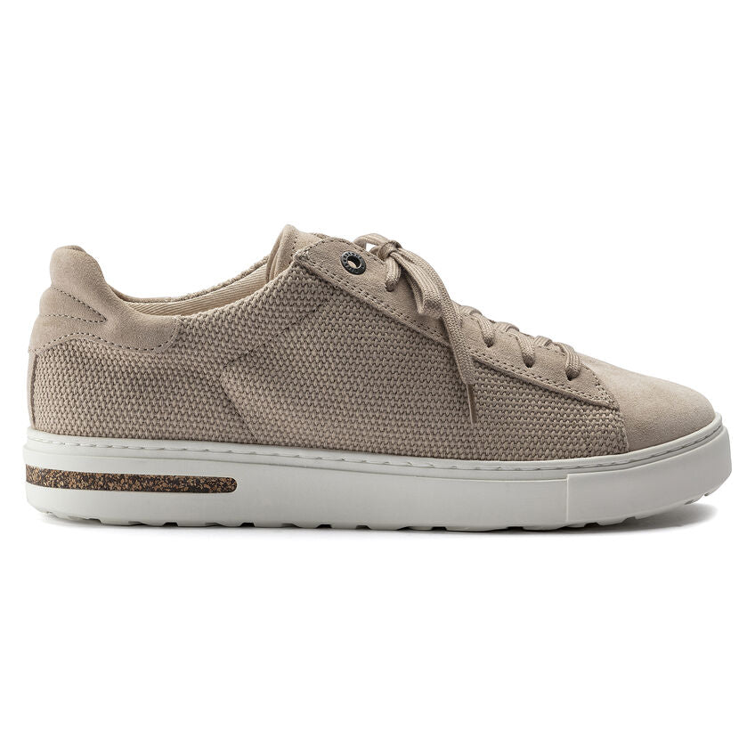 Birkenstock Bend Canvas Suede Low Top Sneakers for Women - Comfortable Casual Shoes in Sandcastle Color | Perfect for Walking, Travel & Everyday Wear