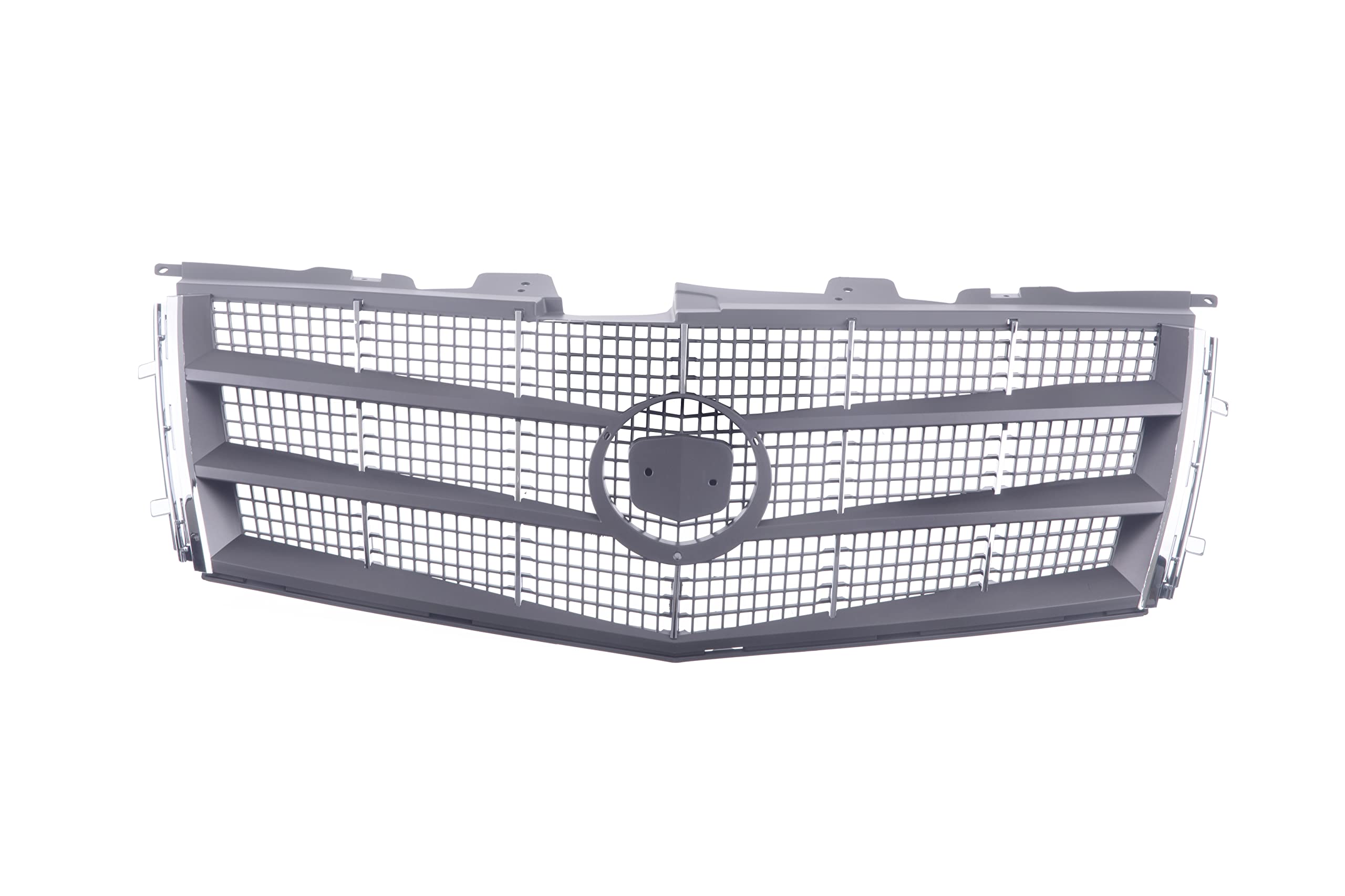 Chrome Grille Insert with Emblem for Cadillac CTS Wagon/Sedan/Coupe (2008-2011) - Compatible with Halogen Headlights - Base/Premium/Luxury/Performance Models - Upgrade Your Car's Front Styling for a Sleek Look