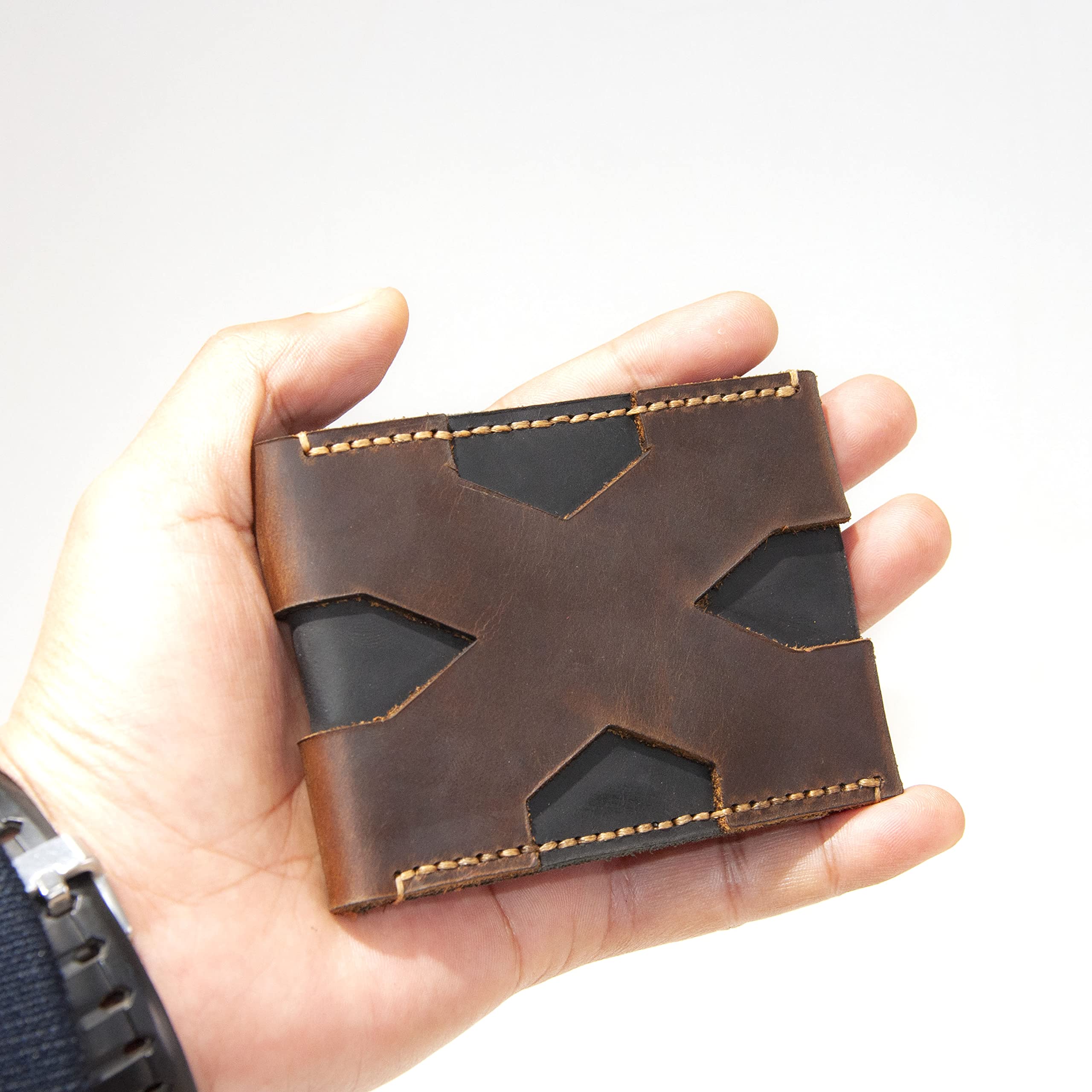 Personalized Leather Credit Card Holder for Men - RFID Blocking Slim Wallet - Perfect Gift for Dad, Boyfriend, Husband - Anniversary, Birthday, Christmas Present - Ideal for Travel, Business & Everyday Use
