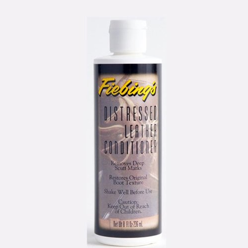 Fiebing's 8 Oz. Distressed Leather Conditioner - Premium Leather Care for Boots, Jackets & Furniture | Restores & Protects Genuine Leather