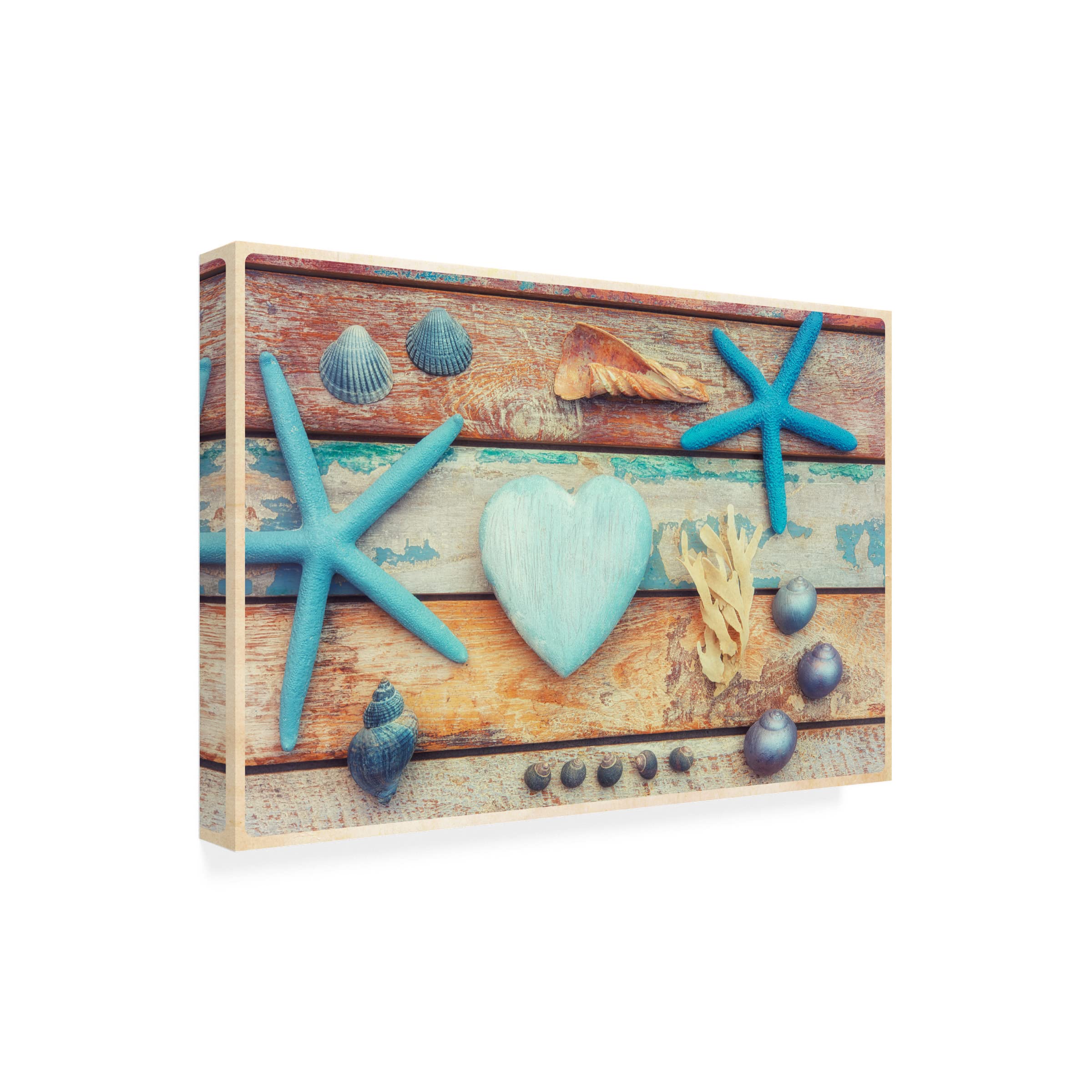 Trademark Fine Art 'Beach Memories I' by Cora Niele - Stretched Canvas Wall Art for Living Room, Bedroom & Office Decor | Coastal Beach Painting | Ready to Hang