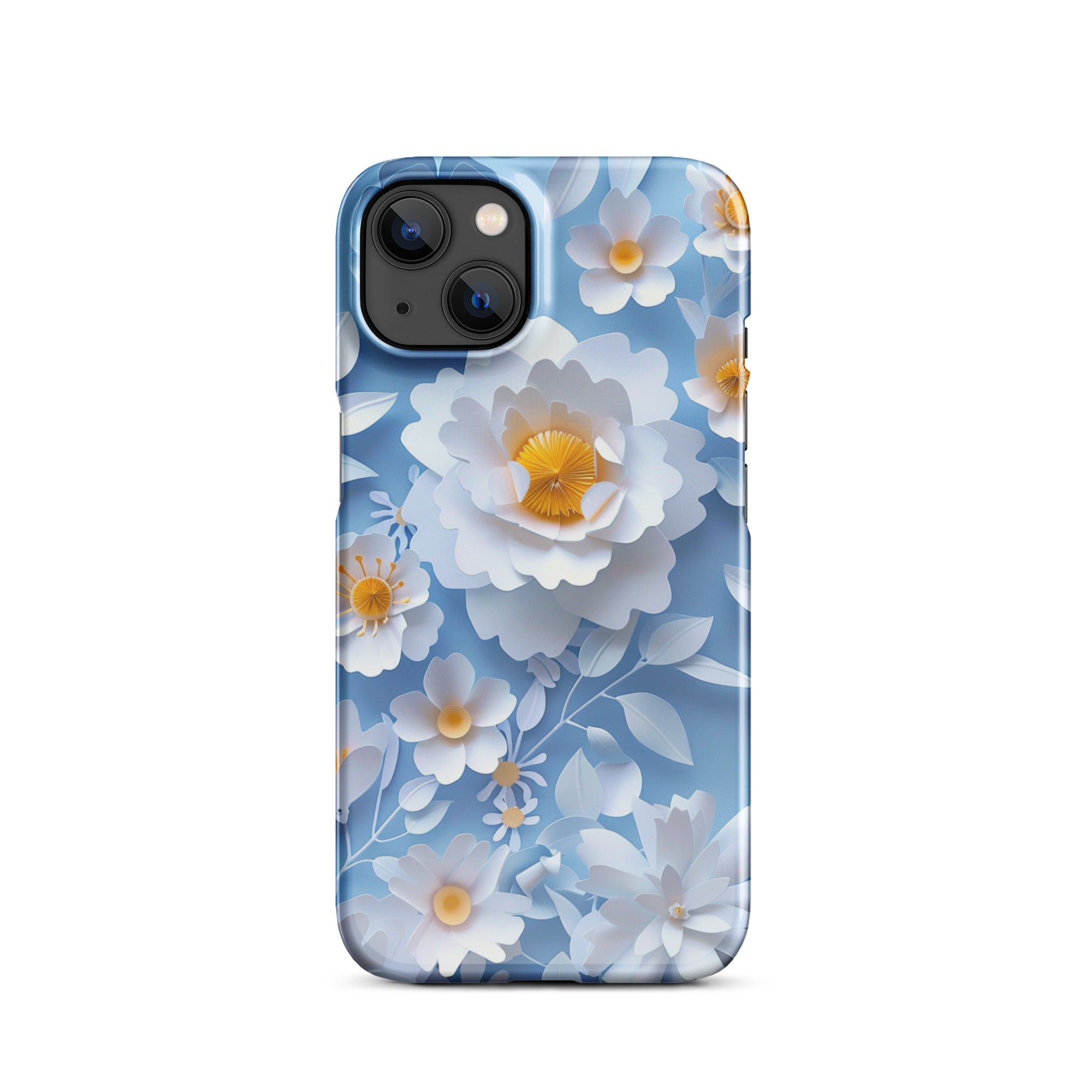 Daisy Blue Snap Case for iPhone 13 Pro Max - Slim Protective Cover with Shock Absorption | Perfect for Everyday Use, Travel & Outdoor Activities