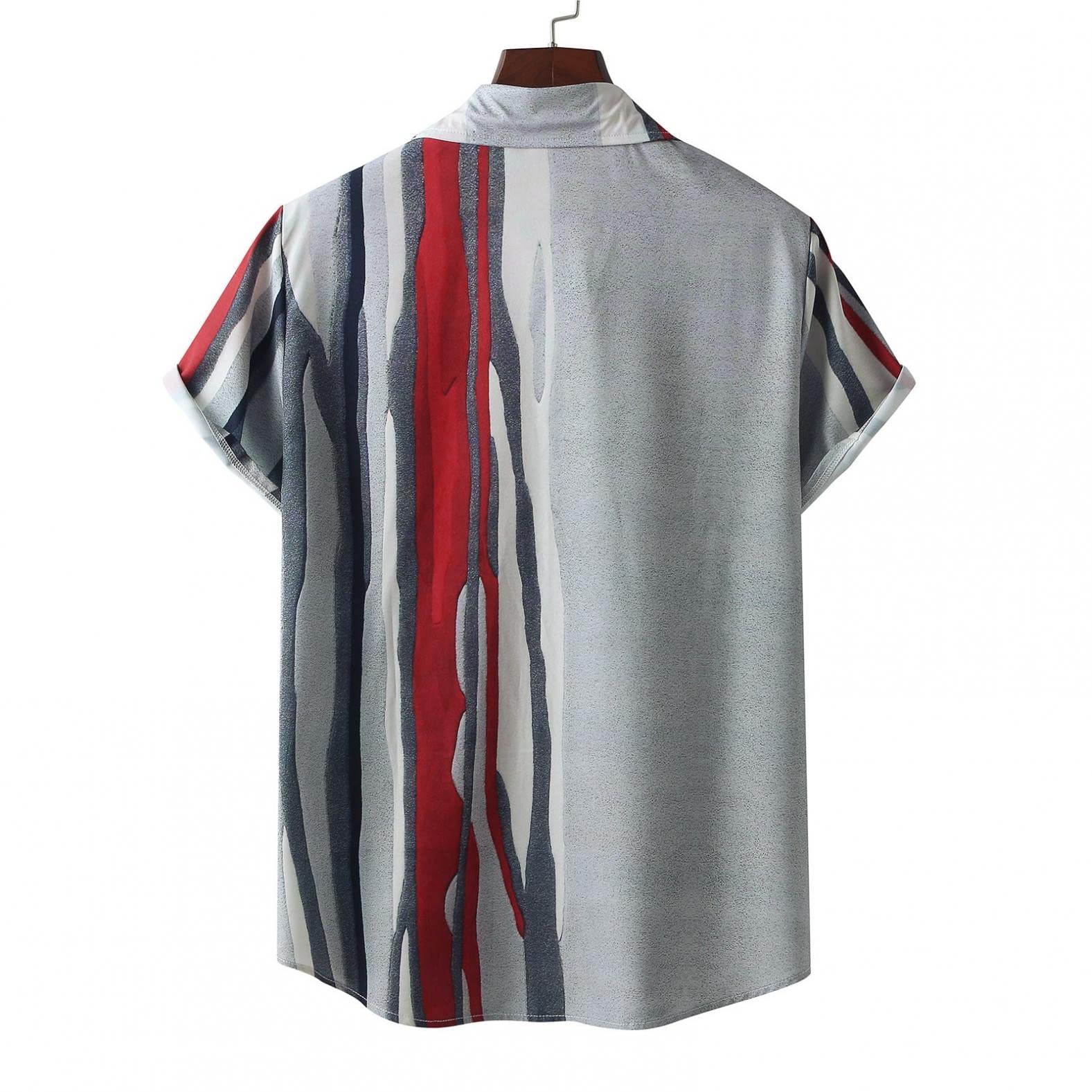 Men's Short Sleeve Button Down Dress Shirts - Regular Fit Business Casual Summer Shirt for Office & Outdoor Wear