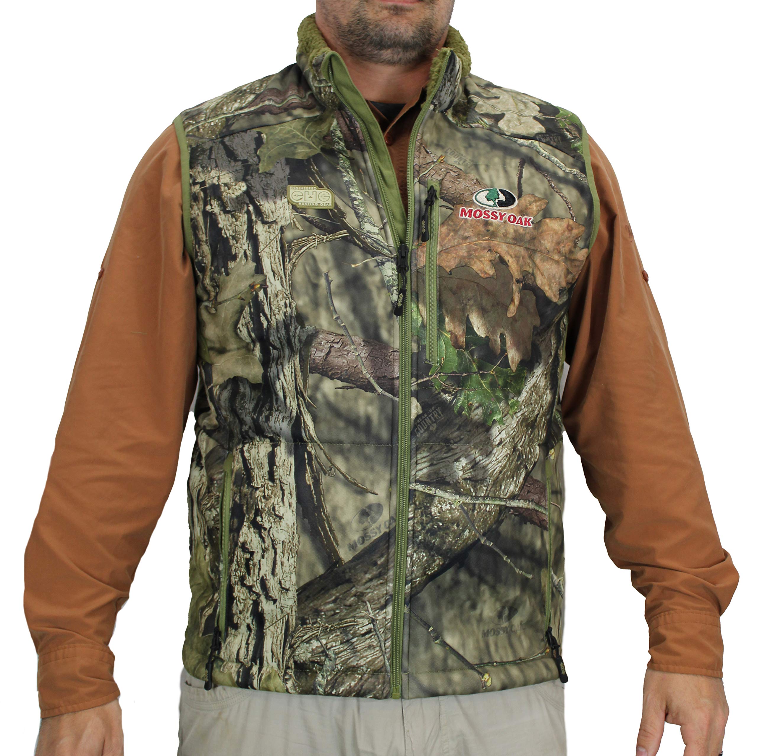 EHG Elite Blackburn Berber Fleece Lined Camo Hunting Vest - Warm & Durable for Outdoor Adventures, Hunting, and Cold Weather Activities