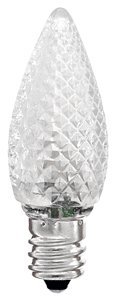 10 Pack LED C7 White Replacement Bulbs for Christmas Lights - Energy Efficient, Long-Lasting Indoor/Outdoor Holiday Decorations by Technical Precision - Perfect for Tree, Roof, and Yard Decor