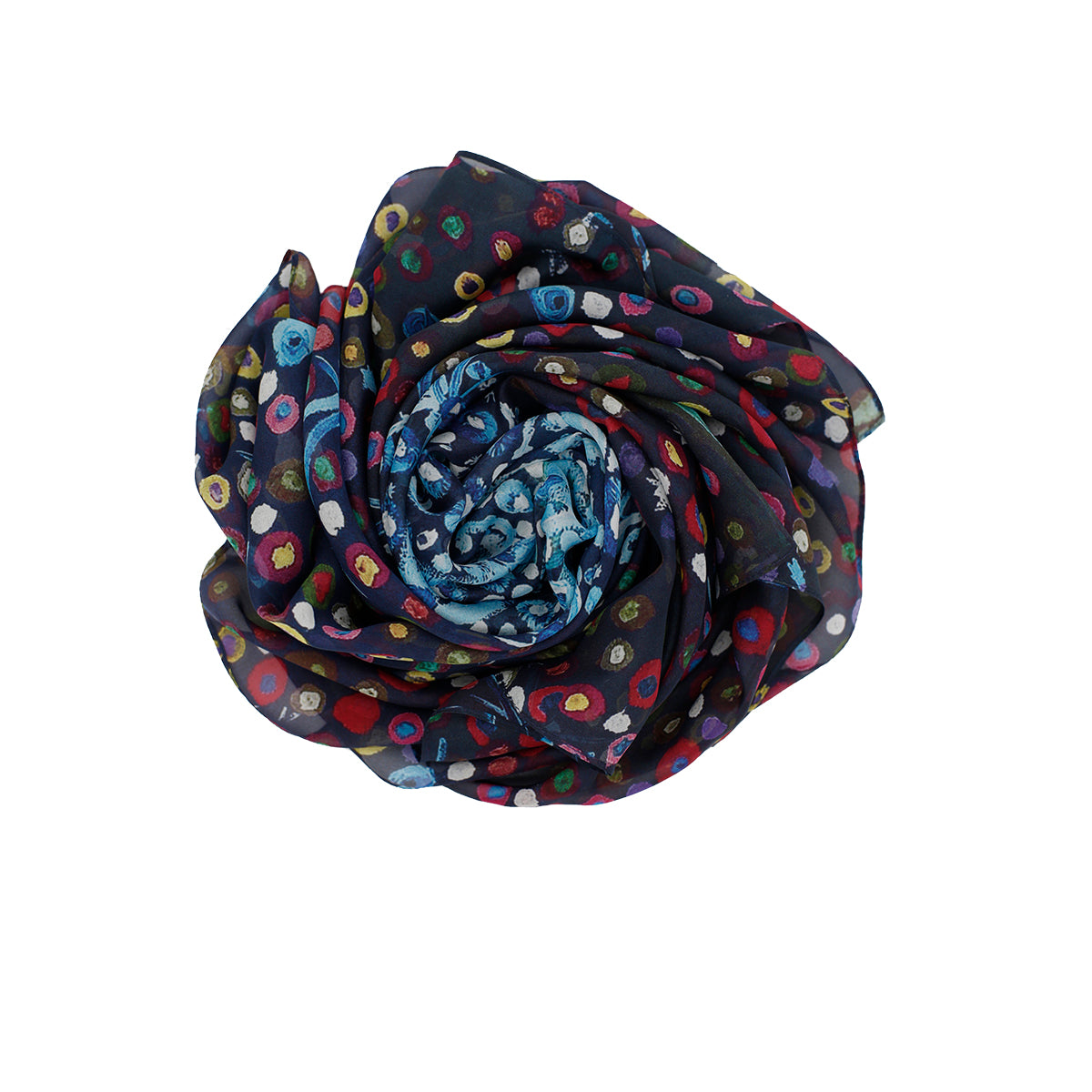 Elegant HIDDEN Silk Square Scarf - Dandelion Print Fashion Accessory for Women | Perfect for Office, Parties & Special Occasions