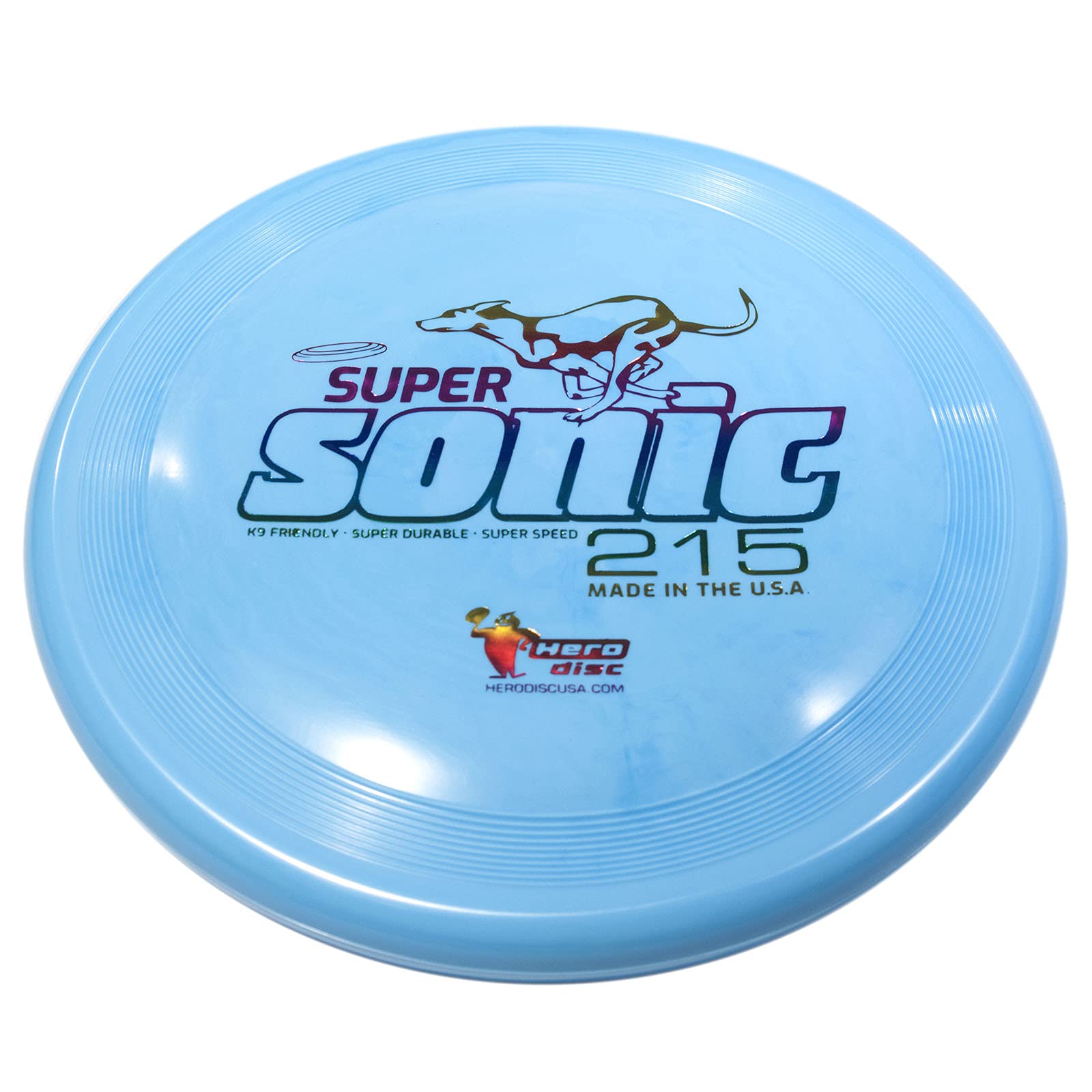Hero Disc Super Sonic 215mm (Taffy) - High Performance Dog Frisbee for Outdoor Play, Training & Agility Sports - Durable Flying Disc for Active Dogs & Pet Owners
