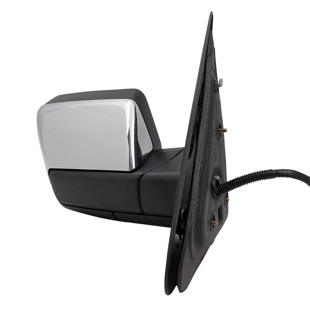 Power Folding Heated Side Mirrors with Turn Signal & Memory Function - Replacement for 2009-2010 Ford Expedition & Lincoln Navigator (Driver & Passenger Set) - Includes Puddle Lamp - Perfect for Parking Assistance & Nighttime Visibility